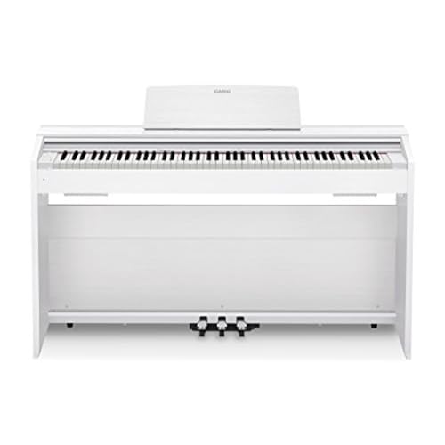 Casio PX-870WE, White 88 Full-size weighted scaled hammer action tri-sensor keys
