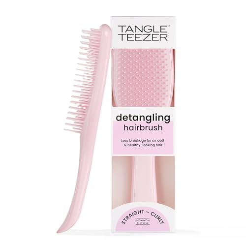 Tangle Teezer Ultimate Detangler Hairbrush for Wet &amp; Dry Hair, Eliminates Knots &amp; Reduces Breakage for All Hair Types, Millennial Pink