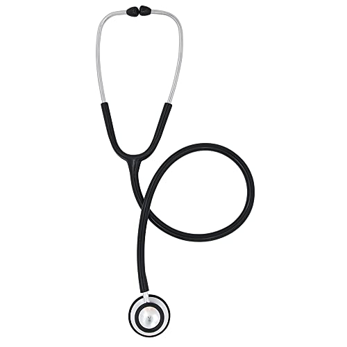 BIOS Diagnostics Deluxe Dual Head Stethoscope in Black, Doctors, Nurses, Students, Home Health, Lightweight, Clinical, First Aid