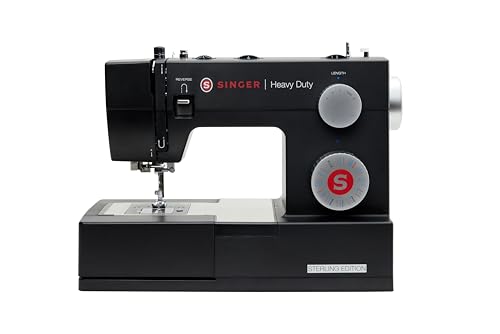 SINGER® Sterling Edition Heavy Duty 4432 Sewing Machine with Accessory Kit | Strong Motor with Enhanced Piercing Power, 110 Stitch Applications, Full Metal frame &amp; 1-step Buttonhole