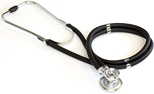 Primacare DS-9295-BK 30&quot; Sprague Rappaport Style Stethoscope for Doctors, Nurses and Medical Students, First Aid Professional Dual Head Cardiology Kit for Men, Women and Pediatric, Black