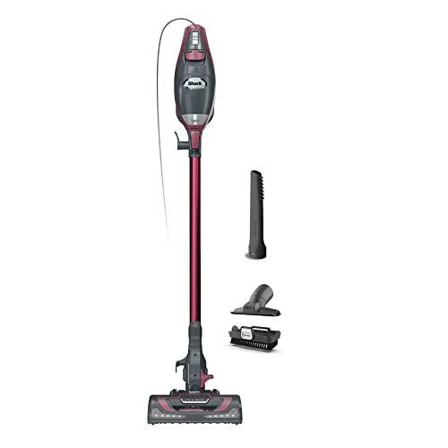 Shark HV370C Rocket Pro Corded Stick Vacuum, Removable Hand Vacuum, Advanced Swivel Steering, XL Cup, Crevice Tool, Upholstery Tool &amp; Anti-Allergen Dust Brush, Comet Red (Canadian Version)