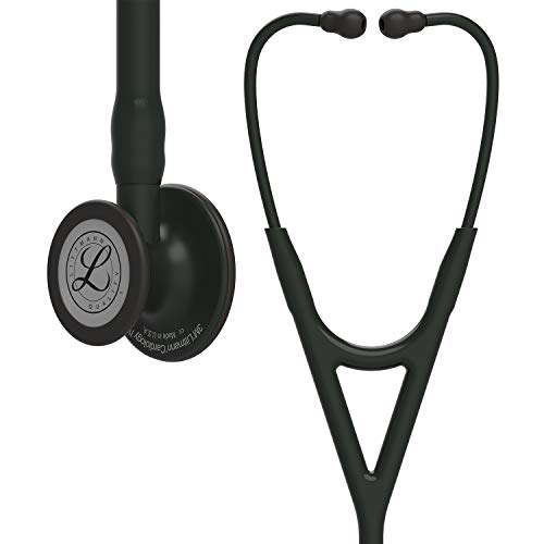 3M Littmann Cardiology IV Diagnostic Stethoscope, 6163, More Than 2X as Loud*, Weighs Less**, Stainless Steel Black-Finish Chestpiece, 69 cm (27&quot;) Black Tube, Stem, and Headset
