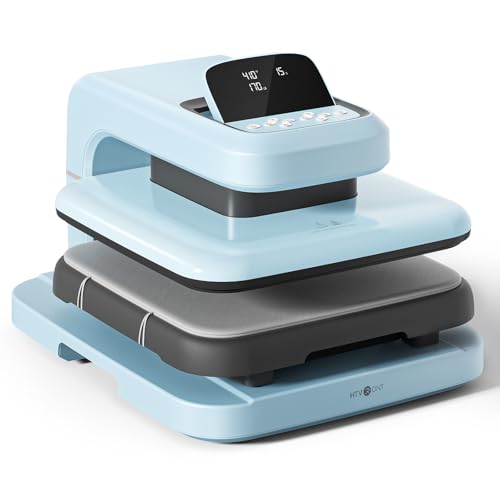 HTVRONT Auto Heat Press 2 - Heat Press Machine for T Shirts with Adjustable Pressure &amp; Higher Heating Height, Heat Up Fast &amp; Even Heat Press 15x15 for Sublimation, Puff HTV, Heat Transfer Project