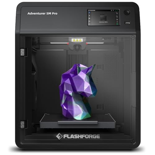 FLASHFORGE AD5M Pro 3D Printer 600mm/s High Speed &amp; Precision, Full-Auto Calibration with 0.4&amp;0.6mm Nozzle Bundle, CoreXY Structure &amp; Auxiliary Chamber Cooling, ≤50 dB Quite Printing Camera Printers