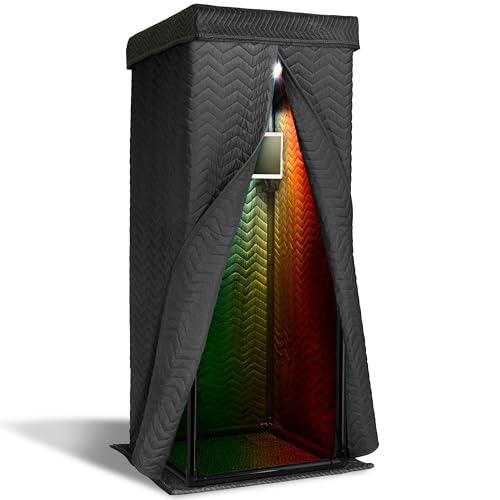 Snap Studio Ultimate Vocal Booth - 360 Degree Reverb Isolation Shield for Crisp, Echo-Free, Studio Quality Vocals - #1 Recommended by Rolling Stone Magazine
