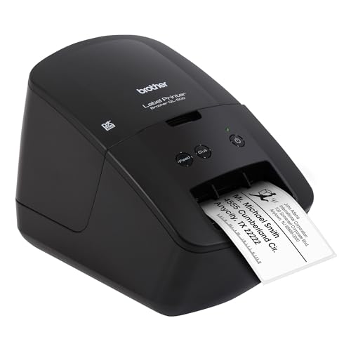 Brother Economic Desktop Label Printer QL-600, QL600, 2.4&quot; Label Width Black