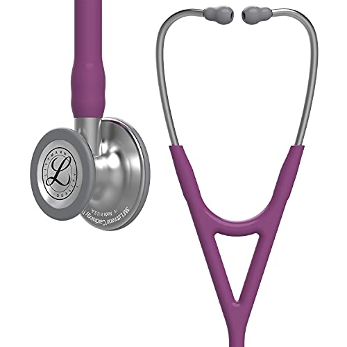 3M Littmann Cardiology IV Diagnostic Stethoscope, 6156, More Than 2X as Loud*, Weighs Less**, Stainless Steel Chestpiece, 69 cm (27&quot;) Plum Tube