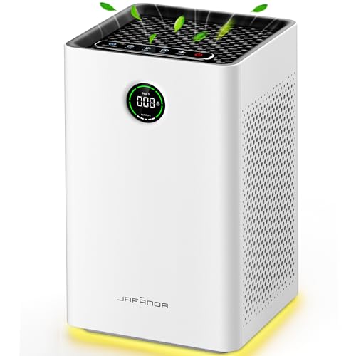 Jafanda Air Purifiers for Home Large Room,1190 sqft Coverage, 3-Stage Filtration System, True HEPA Filter Air Cleaner with Activated Carbon,Remove 99.97% Dust Pollen Smoke Odors