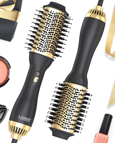 Hot Air Brush One Step Hair Dryer and Volumizer, Professional Hair Dryer Brush Blow Dryer Brush in One, 3 IN 1 Negative Ionic Hair Styler for Drying, Straightening, Volumizing