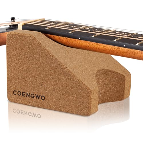 Guitar Neck Rest, COENGWO Guitar Neck Cradle String Instrument Neck Support Luthier Tools Guitar Cleaning Kits for Guitar, Ukuleles, Violins, Banjos, Mandolins