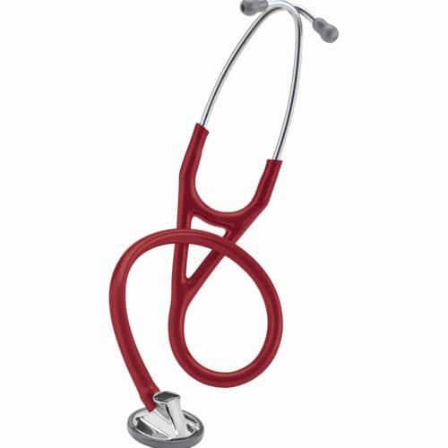 3M Littmann Master Cardiology Stethoscope, 2163, Stainless Steel Chestpiece, 69 cm (27&quot;) Burgundy Tube